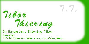 tibor thiering business card